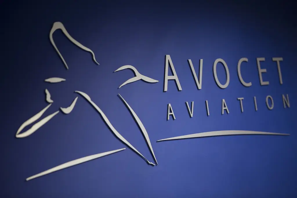 An image of the Avocet signage from their office