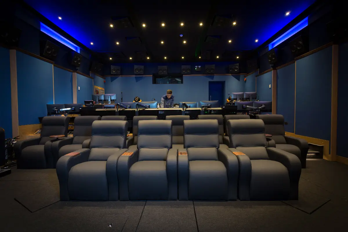 An image of a mixing room at Abbey Road studios