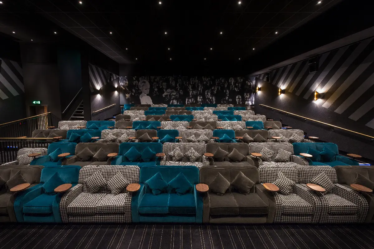 An image of a screening room at Everyman Cinema Chelmsford